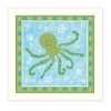 "Beetle and Bob Baby Squid" By Annie LaPoint, Printed Wall Art, Ready To Hang Framed Poster, White Frame