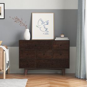 DRESSER CABINETCABINET. Real Wood, Spray paint, Retro round handle, Nursey, Bedroom color: Auburn