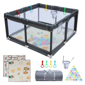 47" * 47" Baby Playard Cloth Playpen Removable Enclosures for Indoor and Outdoor Use Care for Children