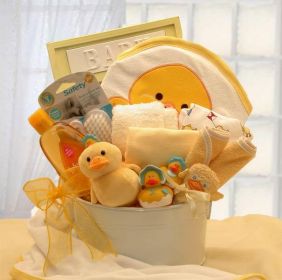 BLUE MEDIUM -Bath Time Baby New Baby Basket-(BLUE) (Med)