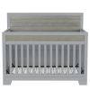 Certified Baby Safe Crib, Pine Solid Wood, Non-Toxic Finish, Gray