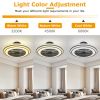 20.5in Ceiling Fan with Light Round Pendant Fan Lamp 30W LED Ceiling Fan with 3 Fan Speed Remote Control Timer APP Control