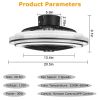 20.5in Ceiling Fan with Light Round Pendant Fan Lamp 30W LED Ceiling Fan with 3 Fan Speed Remote Control Timer APP Control