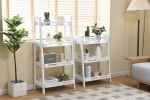 Four-tier Solid Wood Shelving Unit