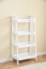 Four-tier Solid Wood Shelving Unit