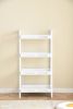 Four-tier Solid Wood Shelving Unit