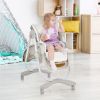 Folding Baby Dining Highchair with Adjustable Height and Recline