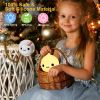 Mini Kawaii Popular Cat Baby Night Lamp 7-color Pat Touch Color-changing Eye Protection Bedroom Bedside Nightlight Gift Children