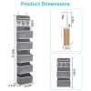 2Pcs Over The Door Organizer 6 Tier Hanging Basket Detachable Behind Door Hanging Pantry Tilt-Resistant for Bathroom Bedroom