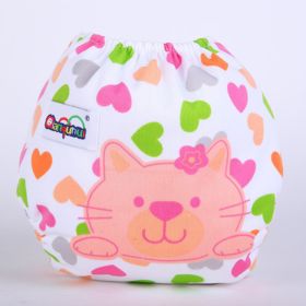 Adjustable Button Print Diaper Baby Supplies (Option: E)