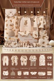 Newborn Gift Box Newborn Baby Etiquette Clothes Suite (Option: Warm 24 Pieces-59cm)