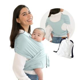 Summer Cotton Cross Simple Baby Carrier (Option: Light Blue-M)