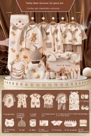 Newborn Gift Box Newborn Baby Etiquette Clothes Suite (Option: Summer 26 Pieces-59cm)