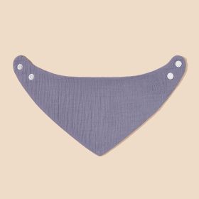 Crepe Triangular Binder Pure Cotton Baby Bib Saliva Towel (Option: Borderless Line S181)