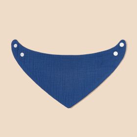 Crepe Triangular Binder Pure Cotton Baby Bib Saliva Towel (Option: Borderless Line S225)