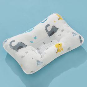 Baby Cartoon Supplies Anti-deviation Head Memory Foam Baby Pillow (Option: Dinosaur-30x20cm)