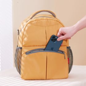 Waterproof Nylon Multifunctional Baby Bag (Option: Saddle Brown-300mmx165mmx390mm)