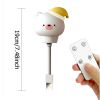 LED Children USB Night Light Cute Cartoon Night Lamp Bear Remote Control for Baby Kid Bedroom Decor Bedside Lamp