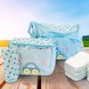 4Pcs Diaper Bag Tote Set Baby Napping Changing Bag Shoulder Mommy Bag with Diaper Changing Pad