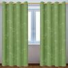 Muwago Dinosaur Curtains,80% Blackout, Glow in The Dark, Thermal, Window Treatment, Noise Reducing, 2PCS, Grommet, Green