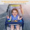 Kids Safety Travel Tray Waterproof Car Seat Play Tray Baby Drawing Board Snack Table Tablet Toy Holder