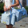 4Pcs Diaper Bag Tote Set Baby Napping Changing Bag Shoulder Mommy Bag with Diaper Changing Pad