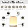 Night Light Bluetooth Speaker Wireless Portable Mini Player Touch Pat Light Colorful LED Bedside Table Lamp For Bedroom