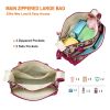 5PCS Baby Nappy Diaper Bags Set Mommy Diaper Shoulder Bags w/ Nappy Changing Pad Insulated Pockets Travel Tote Bags