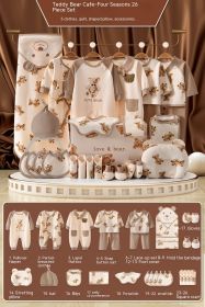 Newborn Gift Box Newborn Baby Etiquette Clothes Suite (Option: 26 Pieces For Four Seasons-59cm)