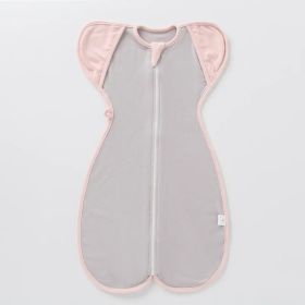 Sleeping Bag Baby Swaddling Vest Dual-use Thick Warm Autumn And Winter (Size/Age: S - 0 to 3M, Color: Purple Gray)