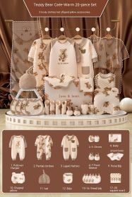 Newborn Gift Box Newborn Baby Etiquette Clothes Suite (Option: Warm 20 Pieces-73cm)